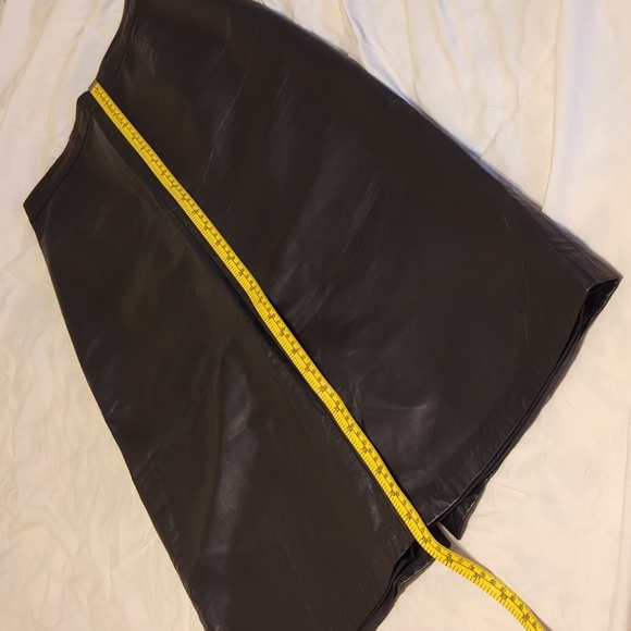 Black leather skirt 29w - Picture 3 of 9